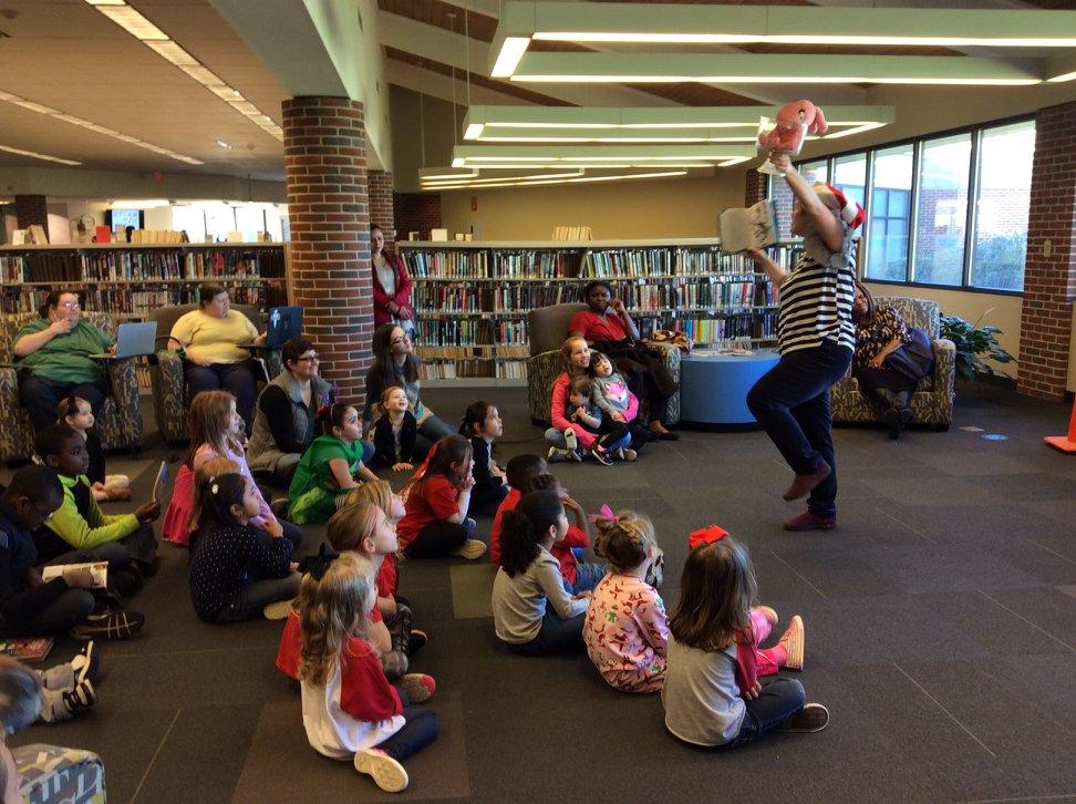 Story time - Reading is fun, especially when you act it out