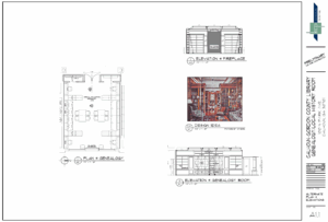 Architect's drawing of the CG History Room.