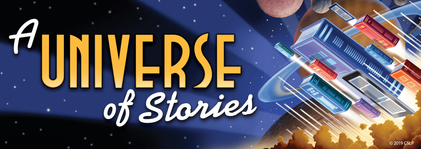 Universe of stories. Books as cities. Copyright 2019 CSLP.