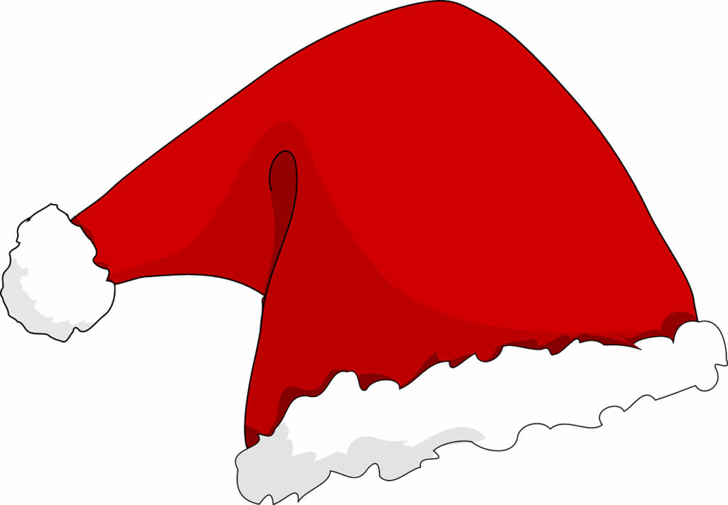 Illustration of Santa's hat.