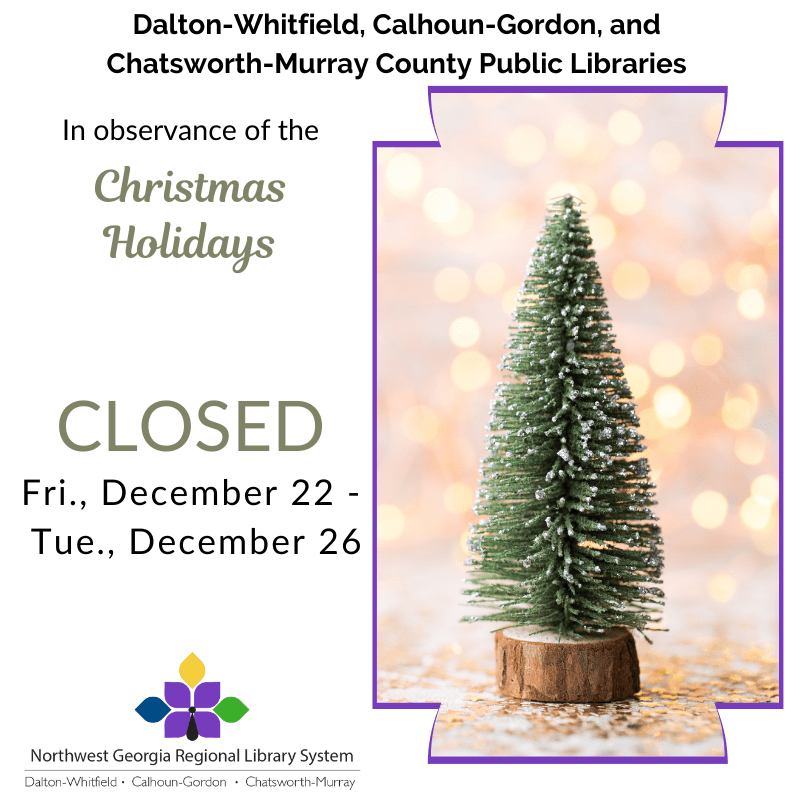 Tiny artificial Christmas tree with lights in the background.